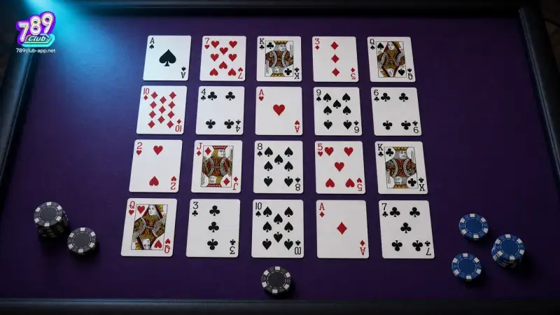 Bài trải trên bàn tím của 789CLUB